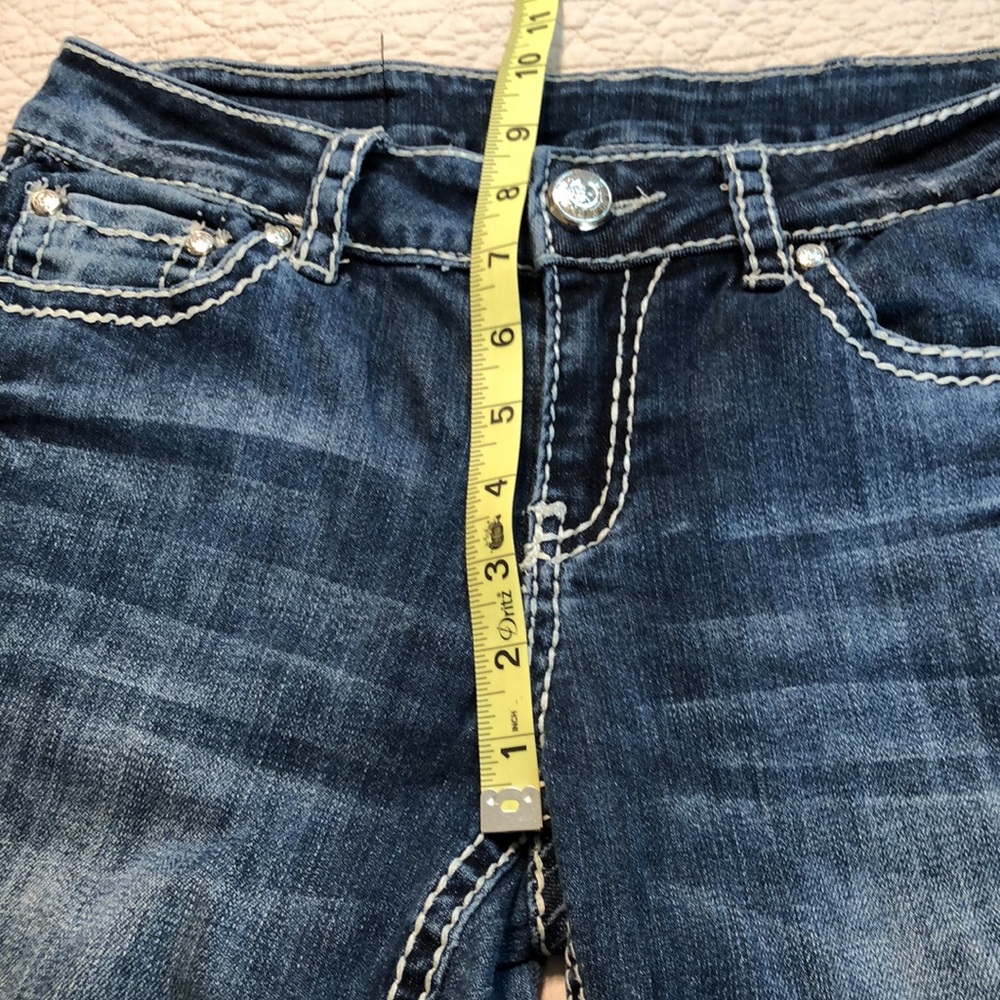 Denim Couture Smith denim stretch bling jeans, sz7 - Picture 8 of 14